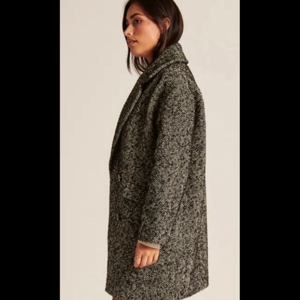 NWT Abercrombie Short Textured Coat XL - Picture 2 of 8